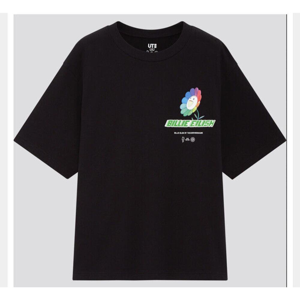 BILLIE EILISH BY TAKASHI MURAKAMI UNIQLO (T-SHIRT) Flower Womens NWT